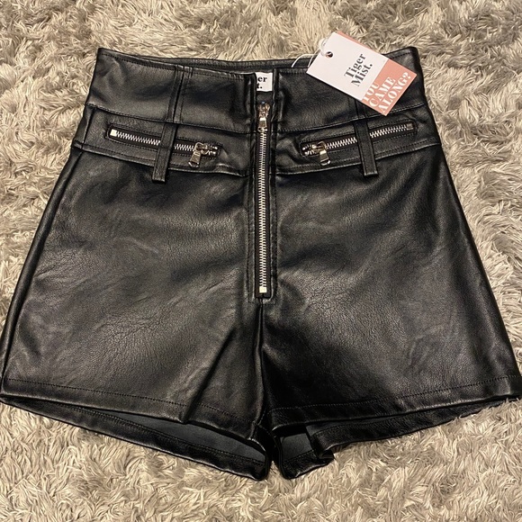 Tigermist leather shorts NWT - Picture 2 of 4